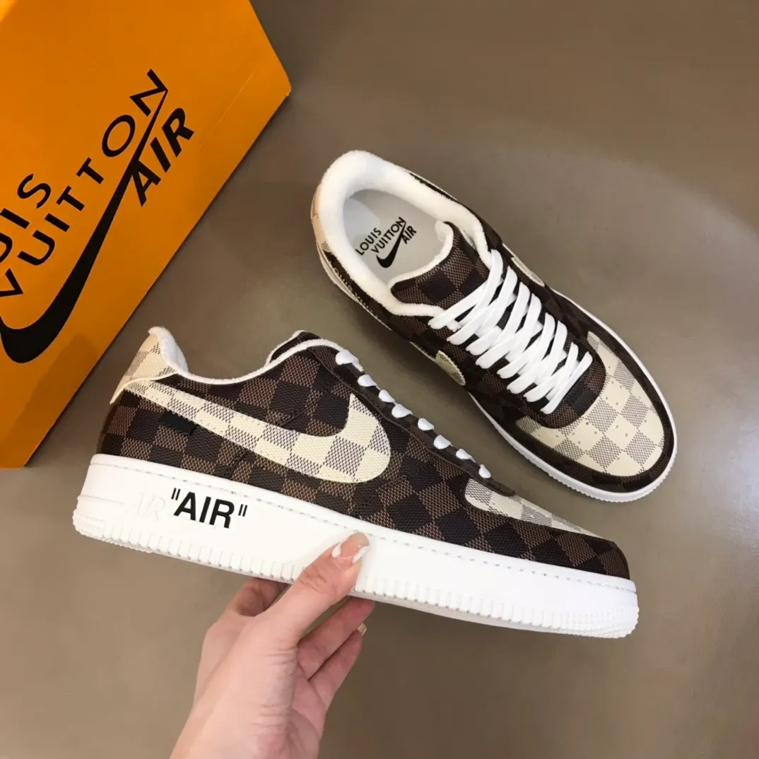 Men's shoes 💰p420 "*OUIS *UITTO*" x OFF-WHITE x Nike tripartite collaboration! Trendy and cool men's casual sports shoes with unrivaled color matching. The design idea basically continues the style of THE TEN. The Swoosh line and tongue label have a very familiar visual effect and are both fashionable and trendy! A must-have for fashionistas! The effect on your feet is absolutely stunning! (The original drawer packaging accessories are complete) Code number 38-45